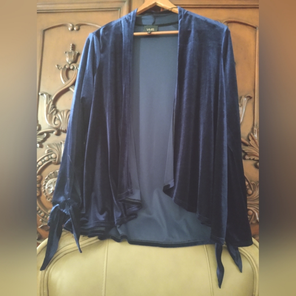 Deep-Blue🔹Velvet Cardigan by W5/Anthropologie~ Size: MED